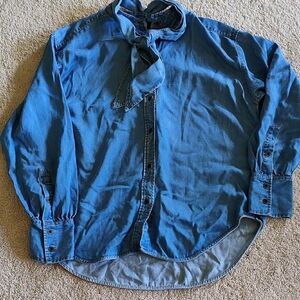 Men's Blue Denim Shirt